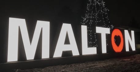 MALTON Letters Light Up Derry Road!